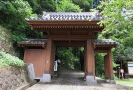 2018梅雨、福井の続百名城(3/10)：越前大野城(3)：城門、野面積の石垣、土井利忠公像