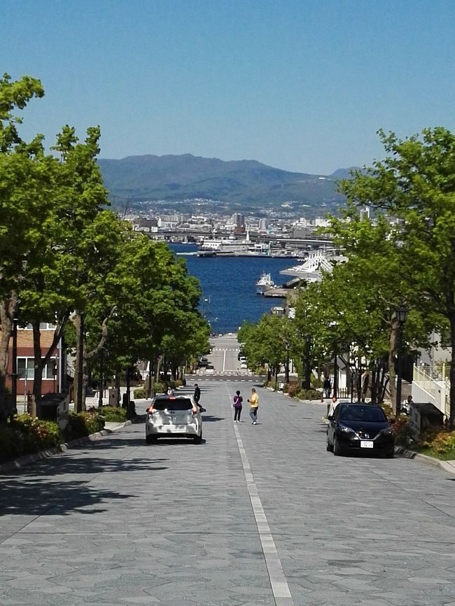 2018年GWの旅も終わり……なかなか社会復帰出来ずに気力半分でお仕事してたある日……😓<br /><br /><br /><br />うちの相方が金土日のお休みがあることが判明❗<br /><br /><br /><br />休みが判明したら検索よ<br /><br /><br />🔍検索🔎検索🔍検索🔎検索🔍検索🔎検索🔍<br /><br /><br />チョチョイのチョイでバニラエアの函館便2名分取っちゃいました✨<br /><br /><br /><br /><br />ってことで……<br /><br /><br />お休みが判明して10分もしないうちに函館の旅を強引に決めてしまったオキャマ……😅💦💦💦<br /><br /><br />てか……あたし金曜日に有給取れるのかしらぁ~……😱💦💦💦<br /><br /><br /><br /><br /><br />そんなこんなで急遽決めた「函館旅行 オキャマ二人旅♪」は始まりますぅ🎵<br /><br /><br /><br />①「初めての函館へ…①函太郎で満腹&函館山でウットリ♪」<br />https://4travel.jp/travelogue/11383566<br /><br />②「初めての函館へ…②五稜郭&八幡坂でチャーミーグリーン♪」⬅こちらですぅ🎵<br /><br /> <br />