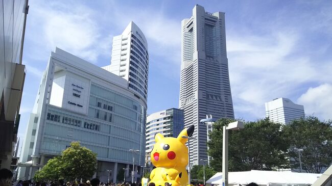 日帰りで行ける距離の横浜にあえて一泊した一人旅。<br />ホテルは桜木町ワシントンホテル。<br />暑さとまた来れるという甘えから、あまり大したことしてません。