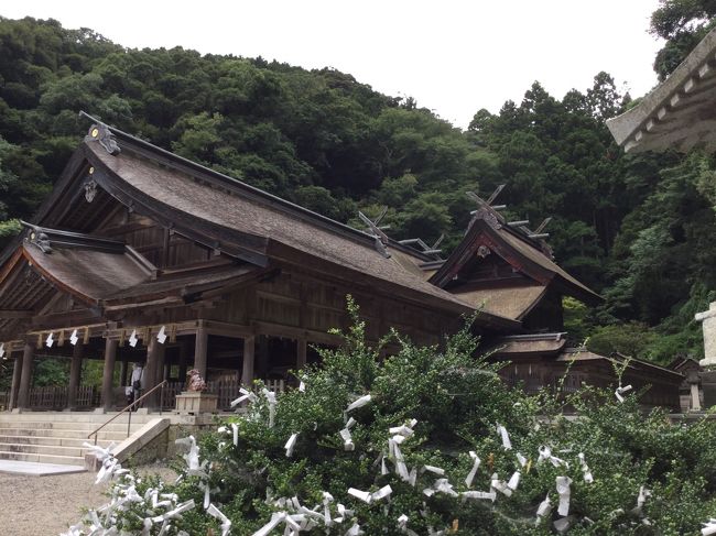 金沢の次の寄港地、境港ではオオクニヌシの奥さんと子供を祀る美保神社へ行きました。本殿は90年前に建てられ、その後ろは200年前の建築が残っています。近くに旅館がいくつかあり、古い日本の港町に感動しました。