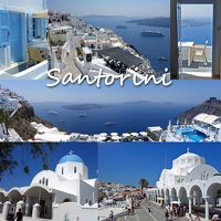 夏のギリシャ旅１ サントリーニ島編 -フィロステファンのマノス スモール ワールド ホテル(Manos Small World Hotel)宿泊、フィラ観光、夕食はPirouni firostefani-