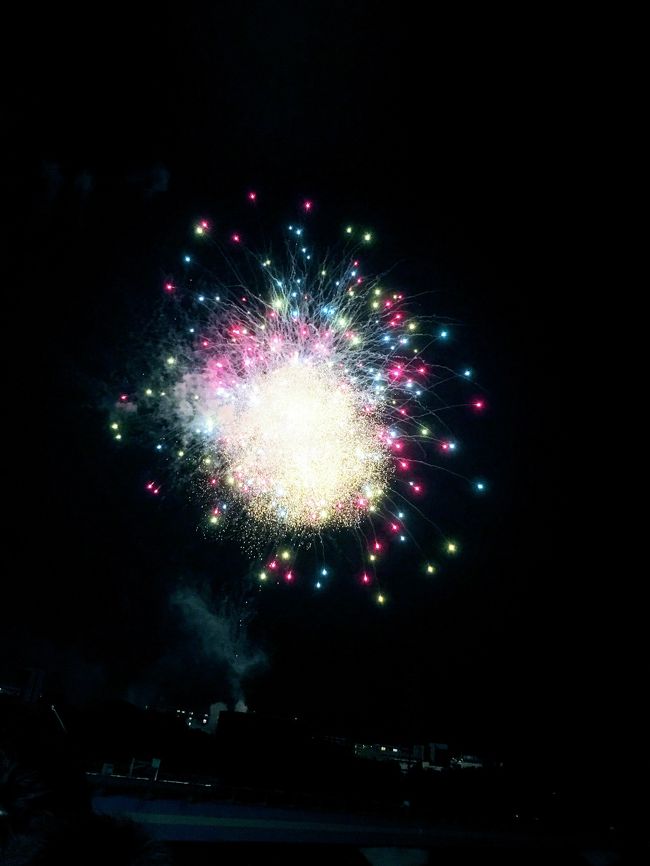 8月18日に毎年恒例の鶴見川サマーフェスタ花火大会に行ってきました。<br />例年は空いている穴場花火大会でしたが、今年は競合している花火大会がなかったためか、かなり混んでました。<br /><br />ここの花火は球数は少ないけど、近くで上がるので迫力がある花火大会です。<br /><br />帰りは保土ヶ谷駅の焼き肉「安安」で締めました。