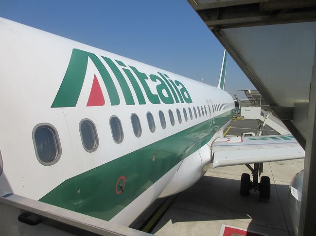 アリタリア航空のビジネスクラスのカイロ発券トロント往復が10万ちょっとという値段で購入しました。その最後のフライトです。ロストバゲージにあってしまい、悲しくなりました。