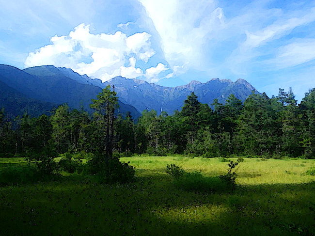 立山を縦走した後、せっかくなので、まだ行ったことがない上高地に行ってみようということに。<br />穂高はなんとなく敷居が高くて、そのために上高地もこれまで縁がなかったのだが、休暇日数にも余裕があることだし、この機会を逃したらもう行けなくなるかもと思い、富山から上高地に周ることにしたのである。<br /><br />今回は登山は一切なし。徳沢辺りまで散歩できればそれでよし。そして宿はちょっと贅沢しようというプラン。<br /><br />選んだのは「大正池ホテル」<br />我々が考える散策ルートの端にあること、賑やかな河童橋からは離れていることが決め手だった。<br /><br />上高地でのんびり骨休めして、次は木曽駒ヶ岳と宝剣岳を登るつもりでいたのだが･･･<br />計画はあくまで計画、のっけから想定外の事態になるとは･･･<br /><br />※立山でデジカメがぶっ壊れたので、全編スマホ撮影です。