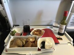 エールフランス　プレミアムエコノミークラスと有料機内食