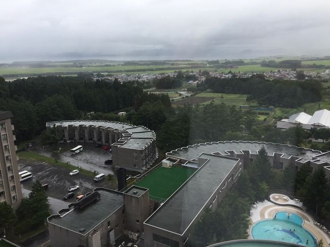 あいにくの天気、雨