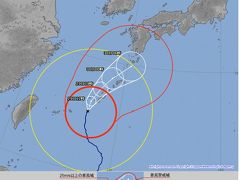 秋の沖縄本島と石垣島（番外編２）台風２４号現況９月２９日９時