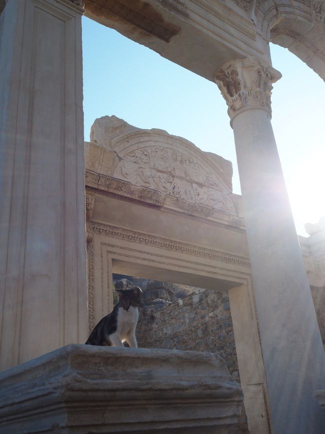 観光3日目。午前中はトルコのクサダシへ。世界遺産のなエフェソス遺跡を見学に行きます。<br />午後はパドモス島へ。パドモス島の田舎道とヨハネが黙示録を書いたと言う洞窟教会を見学します。