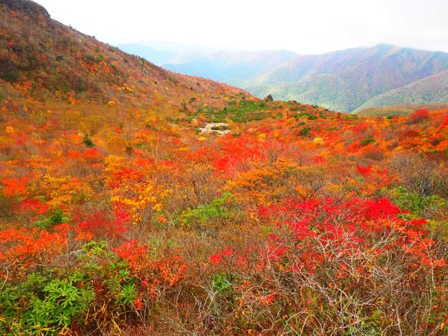 那須岳紅葉ハイク　北温泉と鹿の湯