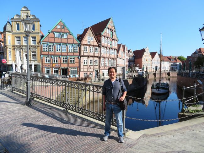 2018年5月9日(水)Stade シュターデ 表紙のフォトはFischmarkt フィッシュマルクト付近です♪当時、積み荷の上げ下ろしに使用されていたクレーンが残っています。表紙のフォトに写っていませんが、こちらの旅行記内にアップさせて頂いております。<br />※クレーン内も見学させて頂きましたのでそちらも併せてアップ。<br /><br /><列車移動><br />05:55 Hannover<br />07:16 Hamburg-Harburg<br />07:24 Hamburg-Harburg<br />07:56 Stade