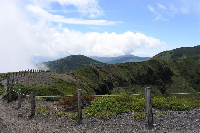 例年お盆休みには登山をする息子たちが今年は長い休みがとれないため車で東北を周り日帰りでいくつか山に登るときき、よく考えず便乗することにしました。<br />出発は値段の安い深夜発、移動中に宿を予約、同行した八甲田山ではフラフラに、そして、地元の美味しいお酒とお料理を食べ過ぎと、普段は怠けた生活をしている中年おばさんにはかなりハードな旅でした。体に悪いことをやった結果、帰京後、２週間ほど病院に収容される羽目となりました。息子たちとの旅はとても楽しいものですが、年相応の対応をすべきだと深く反省する旅となりました。<br />