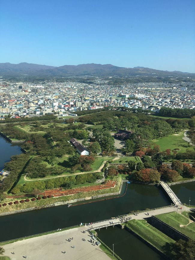 1年ぶりの函館。<br />今回はお城目当てなので北海道新幹線の木古内で下車しレンタカーで松前城までショートトリップ。<br />その後いさりび鉄道で函館に向かいました。<br />天気に恵まれおいしい物もたくさん食べることができ大満足の旅でした。