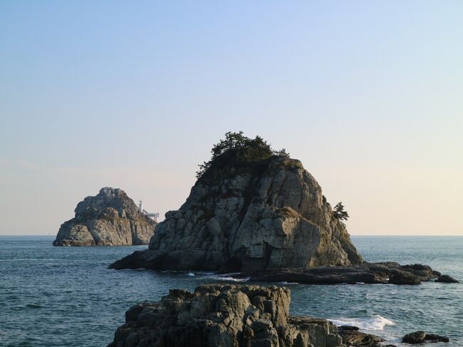 釜山の海沿いを観光してみました。<br />海沿いですが、穏やかな気候でした。