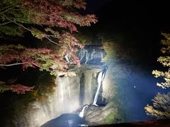 袋田の滝ライトアップ   (ついでに偕楽園公園～道の駅ひたちおおた～月待の滝)