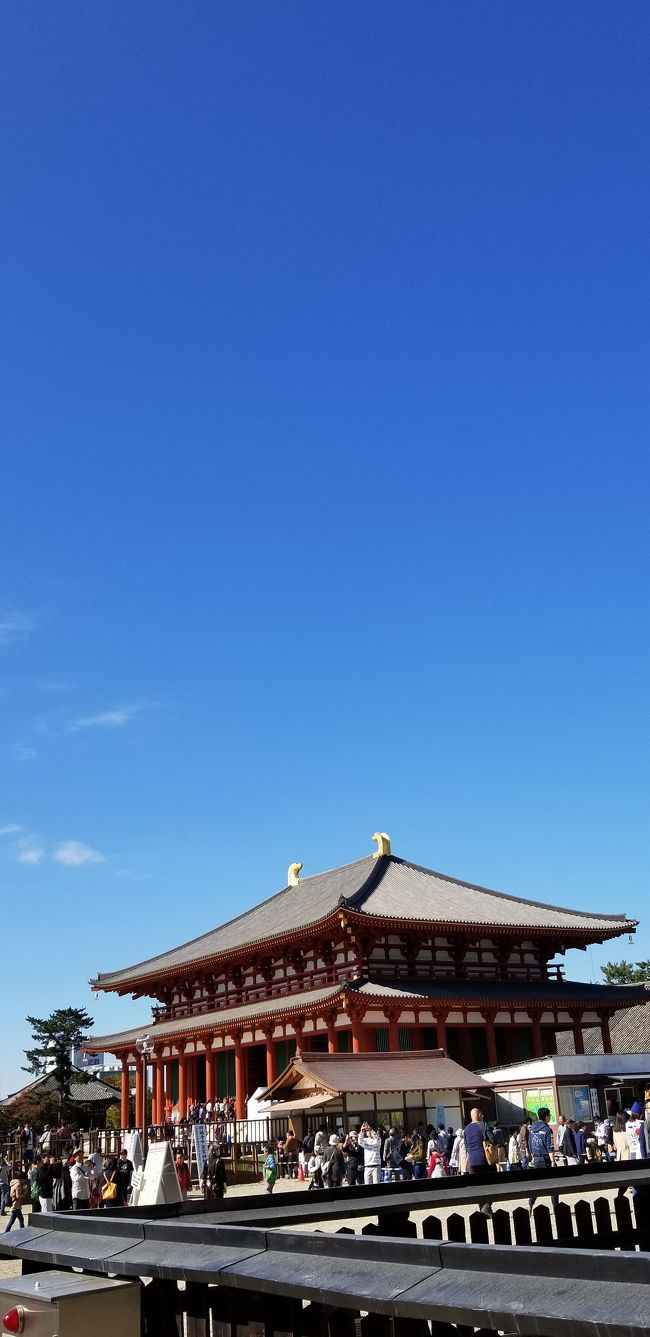 平成最後の正倉院展を見に奈良へ小旅行です!(^^)!<br />仕事帰りに「奈良ロイヤルホテル」さんで前泊<br />正倉院展をみて昼食難民となり<br />いつも行く居酒屋さんで昼飲みに走ってしまい<br />へべれけになった一日です(´▽`;) '`'`
