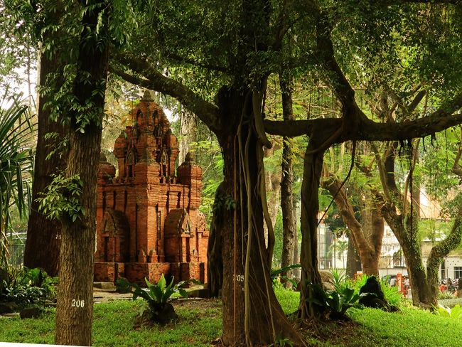熱帯雨林というかんじの公園、寺院もありました。散歩するにはいい場所です。