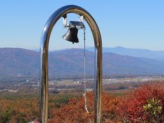 秋、八ヶ岳富士見台高原の山景と紅葉の眺望