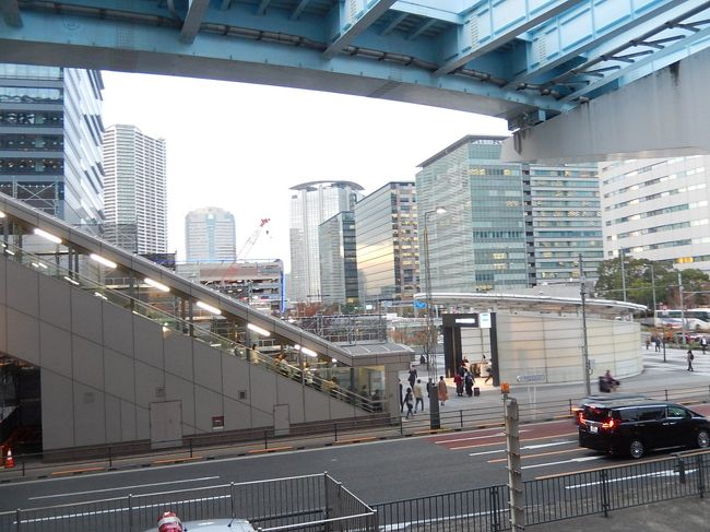 11月16日、午後4時15分頃に国際展示場正門駅からユリカモメに乗って豊洲駅に到着しました。 豊洲駅より地下鉄有楽町線に乗り継ぐ前に豊洲駅付近を歩きました。<br /><br /><br /><br />*写真は豊洲駅付近の風景
