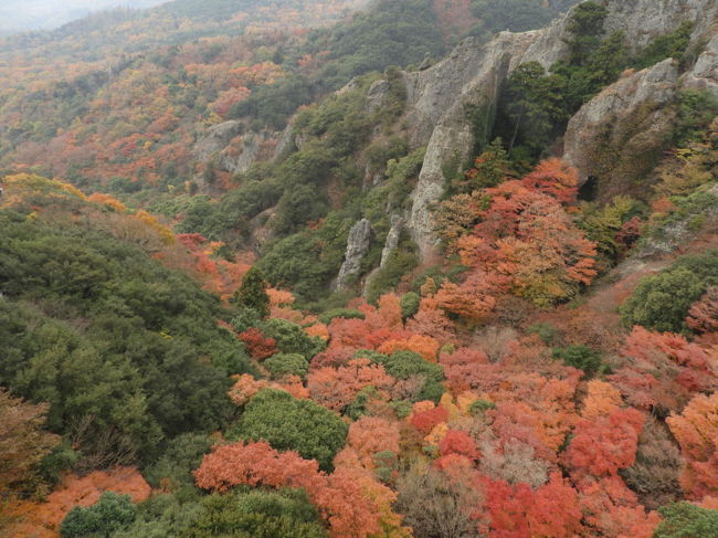 ジェットスターの６円セールで往復とれた香川旅行です。<br />偶然にもふっこう割が使え大変リーズナブルなたびになりました。<br />元々はレンタカー借りてのうどん巡りでしたが、寒霞渓の紅葉見頃とのことで急遽変更。<br /><br />小豆島は２００９年以来２度目です。<br />以前の旅行記<br />https://4travel.jp/travelogue/10310400<br /><br />２泊３日旅行代金合計 １５４６２円<br /><br />・交通費小計 ７０９２円<br />飛行機 成田→高松 ６円＋３８０円成田空港利用料＋５００円支払手数料＝８８６円<br />バス＆船往復 ２５００円 高松空港→高松駅→小豆島→高松駅→高松空港 <br />レンタカー ４３２０円ー１５００クーポン＝２８２０円 電気自動車なのでガソリン代０円<br />飛行機 高松→成田 ６円＋３８０円成田空港利用料＋５００円支払手数料＝８８６円<br /><br />・宿泊費小計 ４８２０円<br />１泊目 軽朝食＆ＱＵＯカード４０００円付き ２２００円 １１６００円ー５０００クーポン＝６２００位 ふっこう割４０００円<br />２泊目 ２食付き ２６２０円 ７６２０円ー１０００クーポン＝６６２０円 ふっこう割４０００円<br /><br />・飲食費小計 １７９０円<br /><br />・観光費小計 １７６０円<br />寒霞渓ロープウェイ往復 １７６０円