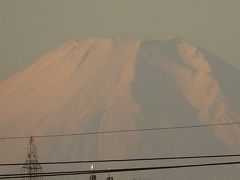 朝焼け富士後の富士山