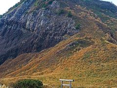 佐渡島16　大野亀　一枚岩は167メートルの高さ　☆トビシマカンゾウの群落で有名