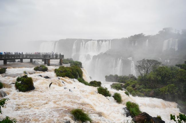 イグアスの滝　アルゼンチン側国立公園とブラジル側国立公園