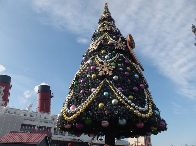 ハロウィンの時は天候不良により消化不良気味のＴＤＲだった。<br />日帰りでいいからクリスマス☆、久しぶりに行きたい！<br />ってこの日を予定した。<br /><br />でも悠長に構えていて<br />いざチケット買おうと思ったらナント！！！<br />売り切れだぁ～<br />eチケットやディズニーストアだけかも・・・<br />コンビニもチャレンジしたが、ない・・・<br />電話にて問い合わせして８時前にいれば入園保証というので<br />頑張って行きました。<br /><br />でも頑張った甲斐のある<br />素敵なクリスマス　ディズニーでした★