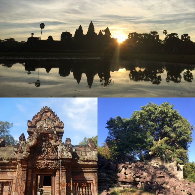 2018年秋休み　カンボジア・アンコールワット3泊5日旅（3日目：アンコールワット朝日/バンテアイスレイ/ベンメリア）