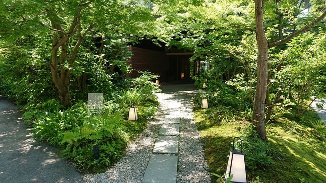 夫が友人たちと三国温泉に行くので、私は一人旅で山中温泉に一泊。翌日夫と合流して、あこがれのべにや無何有に泊まってきました。
