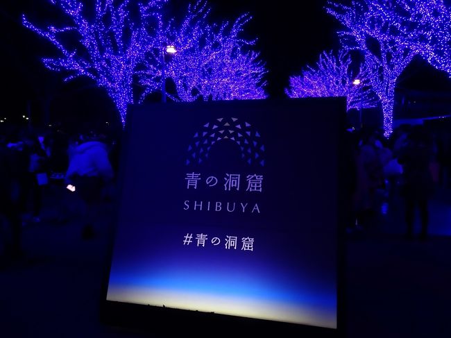 青の洞窟 SHIBUYAに行って来ました。<br /><br />落ち着いたブルーの綺麗なイルミネーションでした。