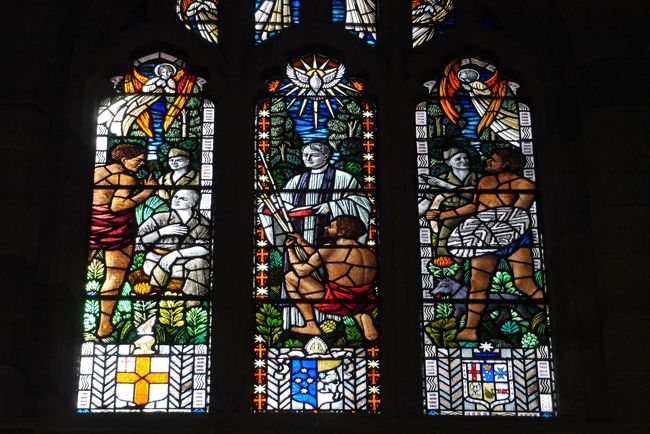 2016年9月【2】再訪！ＡＮＡビジネスクラスで行く2度目のシドニー旅行（旅の目的その１・セントアンドリュース大聖堂のアボリジニの人々が描かれたステンドグラスをじっくり見る！）