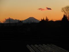 1月3日美しかった影富士