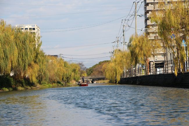 冬の九州旅行。<br />福岡は夫が生まれてから14年間住んでいた地ということもあり、以前から家族で行きたい行きたいと言っていたものの、中々行くことができなかったのですが、今冬ようやく実現できました！九州の計画を立てて思ったことは、とても広い！思ったよりもずーっと広い！！地図で見ると近そうなのに…思い描いていた距離感と全く違ってました！行きたいところをあれこれ考えましたが、結局福岡をメインにして、ハウステンボスに一日遊びに行くプランにしました。<br /><br />1日目　柳川川下り観光　→　大宰府天満宮　→　中州屋台<br />2日目　大牟田思い出の地を廻る　→　万田坑　→　もつ鍋<br />3日目　クリスマスイブのハウステンボス<br />4日目　マリンワールド水族館<br />