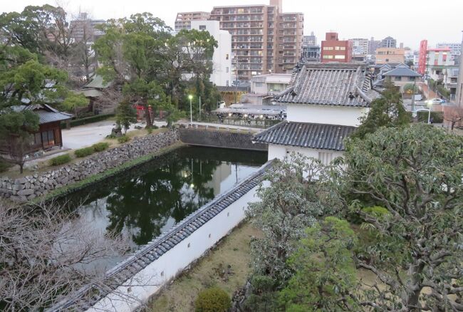 2018暮、大分の日本百名城(10/31)：12月19日(10)：大分府内城(3)：天守台、西丸櫓