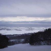 磐梯山周辺でスキー