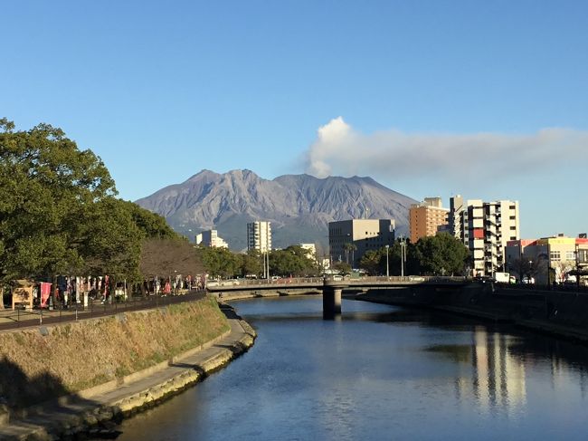 今回の年末旅行は、鹿児島からフェリーで、与論島へ。<br />一泊して、飛行機で、奄美大島。<br />一泊して、帰京です。<br /><br />鹿児島は、伊集院を散策後、フェリーに乗船。<br /><br />一か月前に、電話で予約。受付開始時間すぐかけたけど、つながらず。<br />三回目でつながるも、個室ははや、２等洋室のみ。<br />予約番号を伝えられて、当日、乗船名簿を記入して、窓口に提出。<br />無事乗船できました。