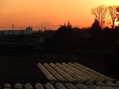 美しかった1月8日の影富士
