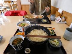 讃岐うどん福梅の昼食　三島市佐野体験農園 里芋の収穫　