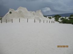 白い砂丘を見にクアトロ・シエネガスへ（オアハカから飛行機＋タクシー＋バスで大移動）