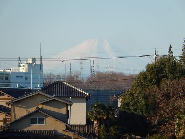 1月16日、午前8時12分過ぎに美しい富士山が久しぶりに見られました。<br /><br /><br /><br /><br />＊写真は富士山