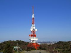 富士山を見に湘南平　今日はすごくいい天気！