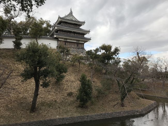 西尾城は二ノ丸の北西隅に天守台があり、三重の天守が築かれた。<br />二ノ丸に天守があったことが西尾城の特徴。<br /><br />本丸跡に辰巳櫓がある。西尾城跡の象徴的な辰巳櫓は復元され櫓。<br /><br />遺構は、堀・石垣・土塁・曲輪。<br />建物は、辰巳櫓・鍮石門（共に復元された建物）。<br /><br />二ノ丸跡には、京都より移築再建された旧近衛亭がある。<br /><br />駐車場は、二ノ丸跡に。