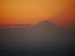 スカイツリーからの夕焼け☆鉄板焼 摩天楼☆2019/01/23