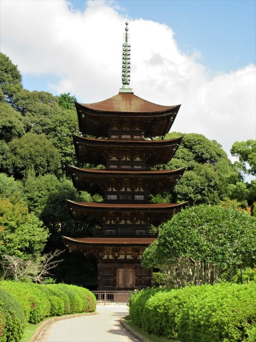 SP記念‼️お城✨お寺✨桜咲く✨瑠璃光寺✨五重の塔✨SPハイグレード、ジオラマ 瑠璃光寺五重塔」山口県・
