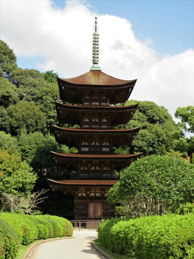 　「ざ・名園」ツアーは最初は常栄寺の雪舟庭と本堂を見学しました。<br /><br />　その後は近くにある香山公園の中にある国宝瑠璃光寺の五重塔を見に行きました。<br />その２は瑠璃光寺の五重塔などを掲載しています。