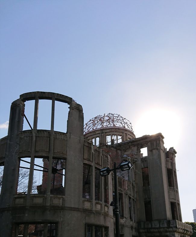 2018年12月30日 広島市内。<br />原爆ドーム、広島城、そごうのぐでたまカフェを訪問しました。