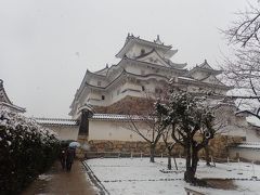 姫路・岡山の旅（４）雪の姫路城大天守６階へ急な階段を登って