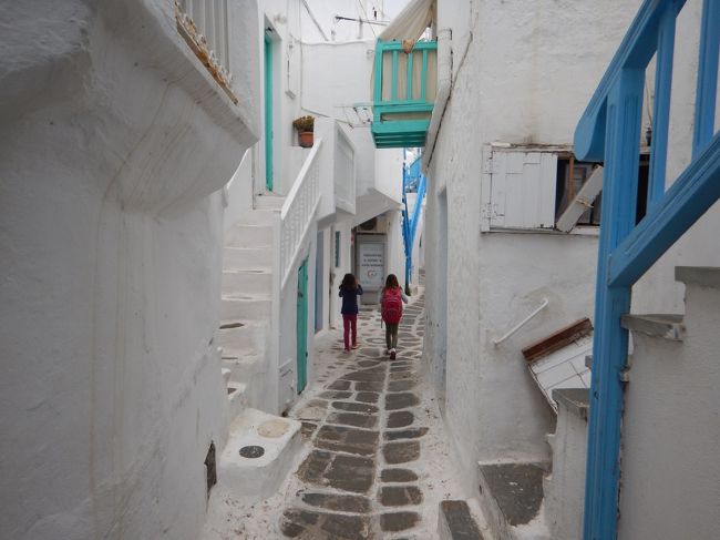 ギリシアへ弾丸家族旅行、ミコノス島街歩き（４日目）