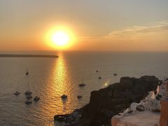 ギリシャ【5】サントリーニ島 イアの夕陽