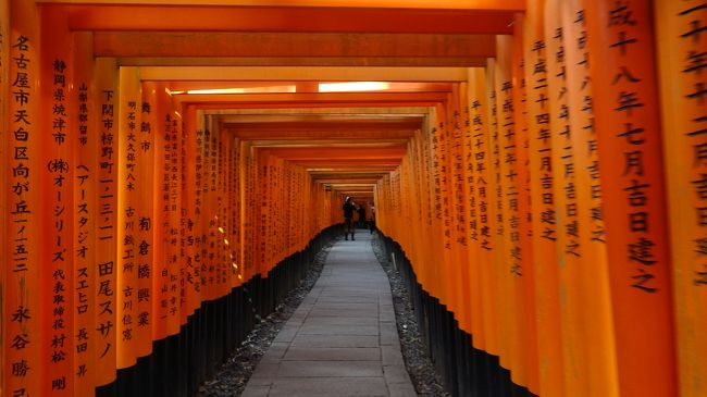 伏見稲荷と護王神社・祇園・八坂神社・知恩院のお参りと散策に行きました。